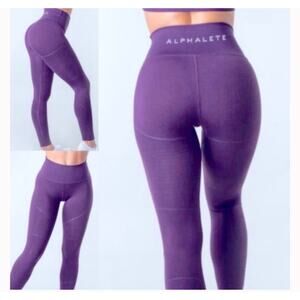 Alphalete Revival‎ Purple Leggings Size XS Cross Fit Athleisure Workout